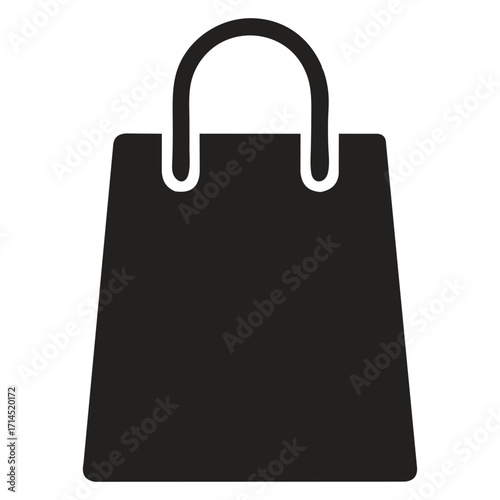 Illustration of a shopping bag isolated on white background, a symbol of retail, purchase, and consumerism