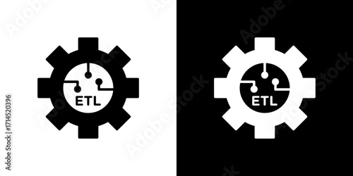 ETL icon vector illustration - high quality black style vector icons