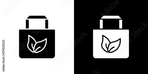 Eco bag icon vector illustration - high quality black style vector icons