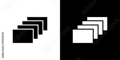 Depth perception icon vector illustration - high quality black style vector icons