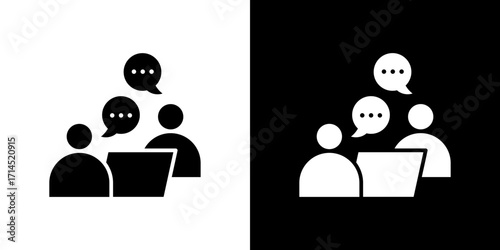 Counselling icon vector illustration - high quality black style vector icons