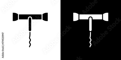Corkscrew icon vector illustration - high quality black style vector icons