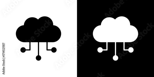 Cloud computing icon vector illustration - high quality black style vector icons