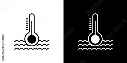 Car temperature icon vector illustration - high quality black style vector icons