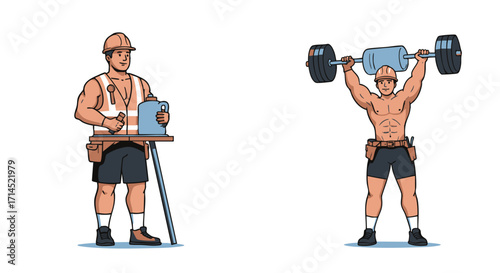 Construction Worker's Strength From Surveying to Weightlifting for a Strong Workforce