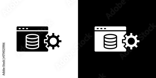 Backend icon vector illustration - high quality black style vector icons