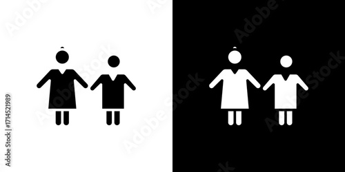 Baby sitter icon vector illustration - high quality black style vector icons