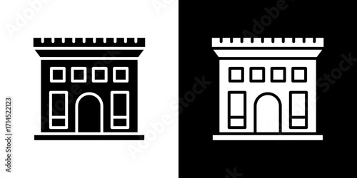 Arc de Triomphe icon vector illustration - high quality black style vector icons