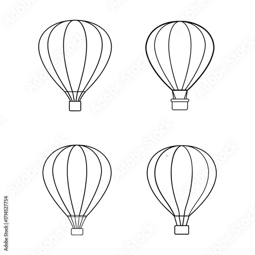 Hot air balloon Svg
