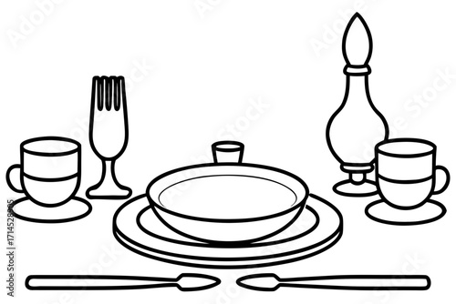 set of restaurant icons