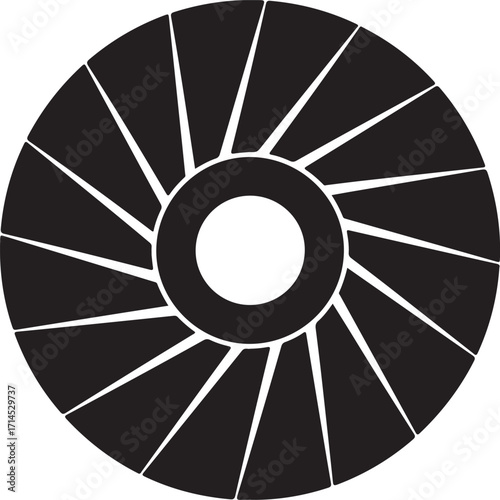 Black aperture blades forming a circular pattern Keywords: aperture, camera, lens, diaphragm