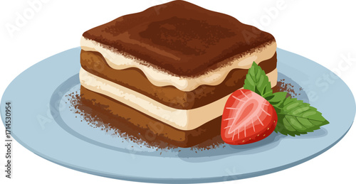 Simple Tiramisu Dessert Icon