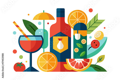 illustration of a cocktail