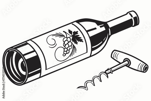 corkscrew with cork