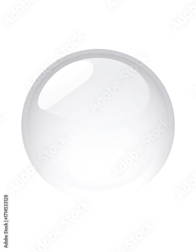Glossy white circle