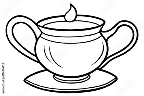 tea cup and teapot