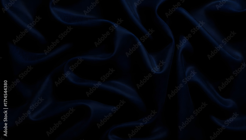 Obraz premium Dark blue silk background