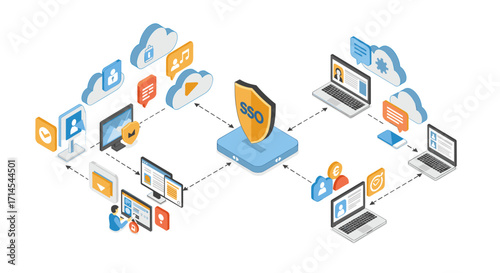 Digital marketing strategy concept vector illustration in isometric style for web design and seo optimization
