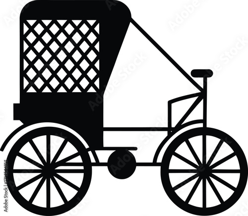 old carriage wheel