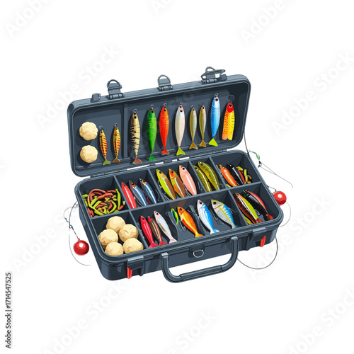 Fishing Tackle Box Organizer with Lures & Baits | Essential Angler Gear