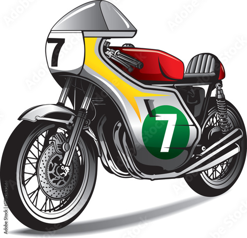 motorcycle on a black background