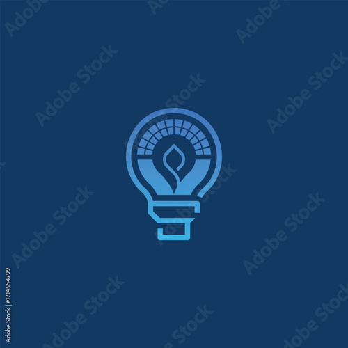 Innovative Lighting Icon Modern Gradient Design for Creative Industries