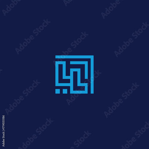 Modern grid concept showcasing growth and environmental awareness symbol