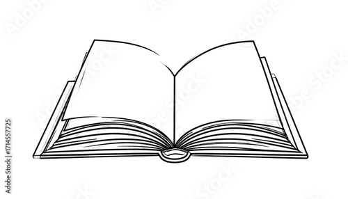 Open book illustration