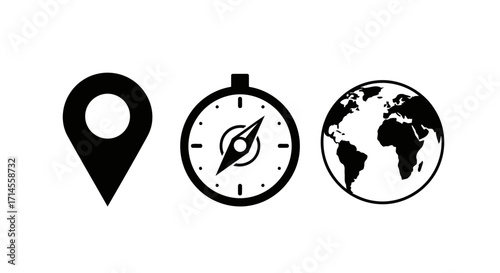 Navigation and Location Icons
