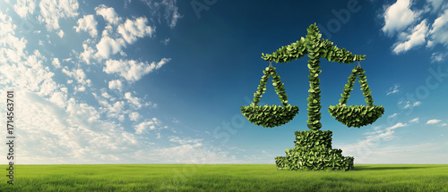 A panoramic visual of a peaceful green meadow under a bright blue sky with scattered white clouds drifting gently
