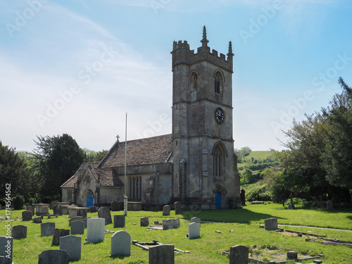 St Andrew's church in the village of Heddington, from the 12th century Wiltshire