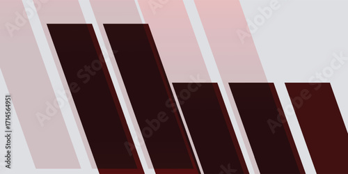 Red geometric abstract shapes background. Vector illustration