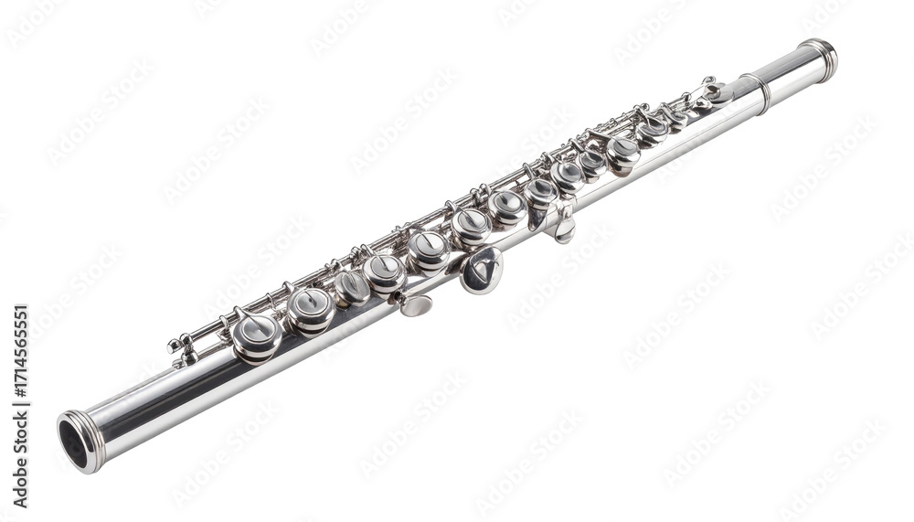 Fototapeta premium Polished silver flute