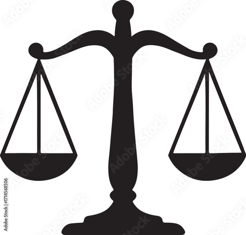 law firm simple clean logo vector art illustration