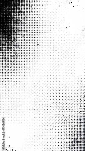 Abstract black and white halftone pattern (2)
