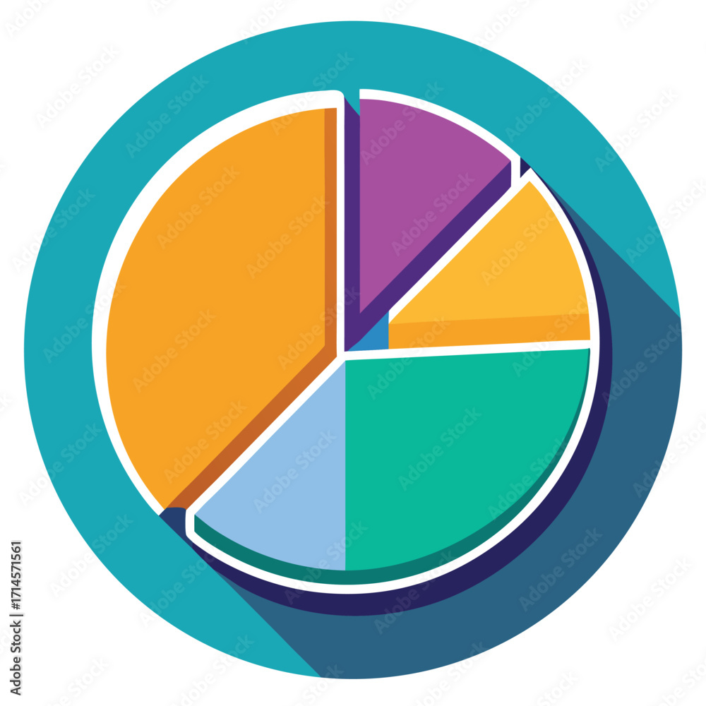 Obraz premium vector pie chart