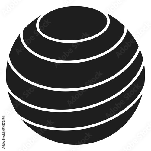 black and white gym ball 