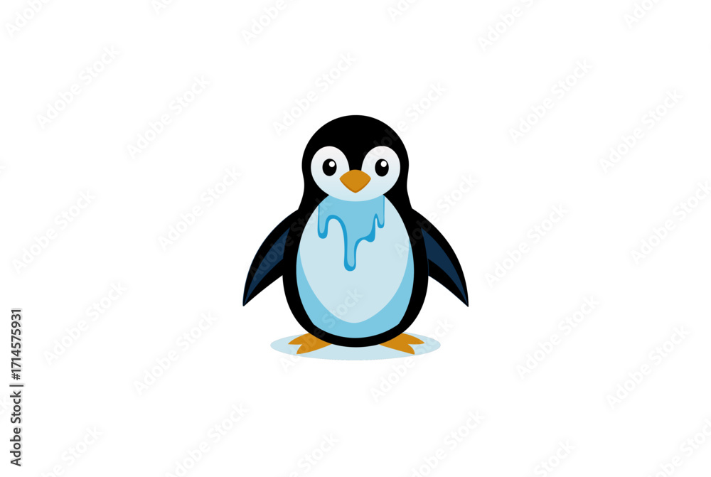 Fototapeta premium penguin on white background