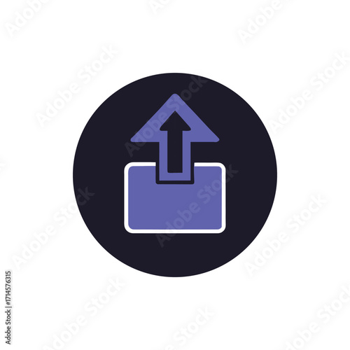 File upload icon vector.