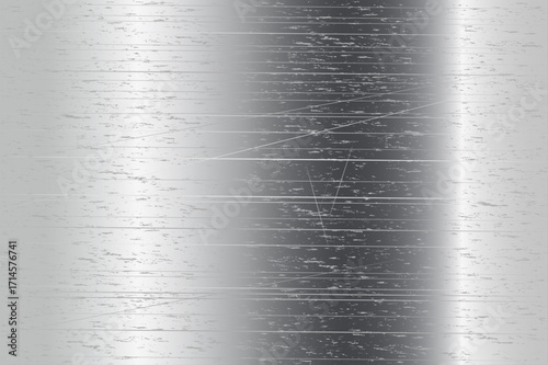 Silver matte background. Matte metallic background texture gradation of silver.