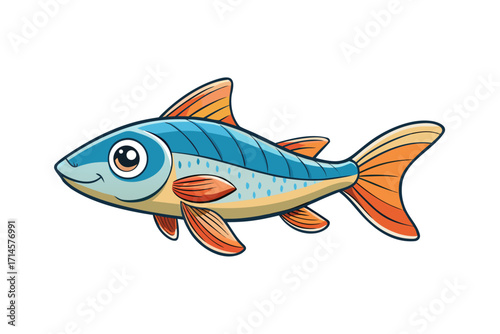 fish on a white background