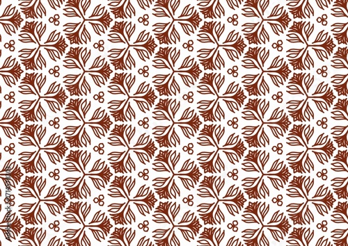 Abstract Floral Seamless Pattern Background 
