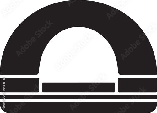 Black and White Sofa Silhouette Vector Illustration for Living Room Furniture and Interior Design