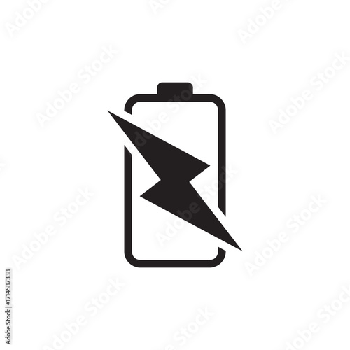 Battery Warning Icon for Flat or Depleted Power