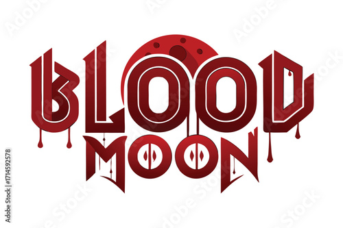 Blood Moon: Dramatic Lunar Eclipse in Red Sky