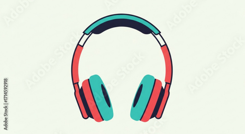 Download stylish wireless headphones vector illustration for music lovers and audio enthusiasts today free now
