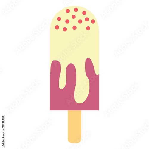 Ice cream vector, sweet ice cream isolated on white background, vector various ice cream icons.