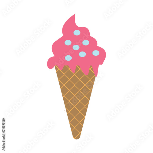 Ice cream vector, sweet ice cream isolated on white background, vector various ice cream icons.