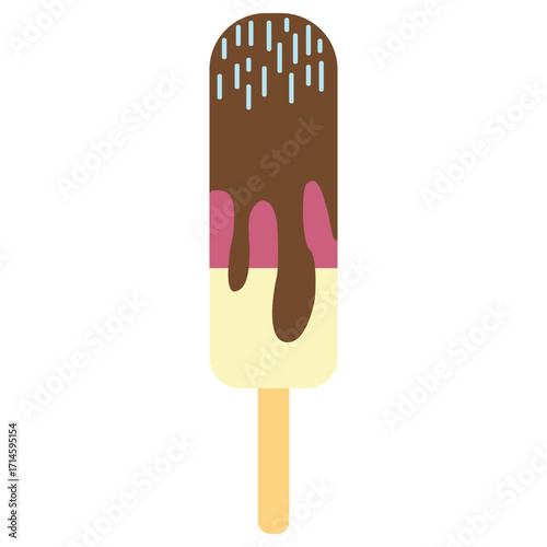 Ice cream vector, sweet ice cream isolated on white background, vector various ice cream icons.