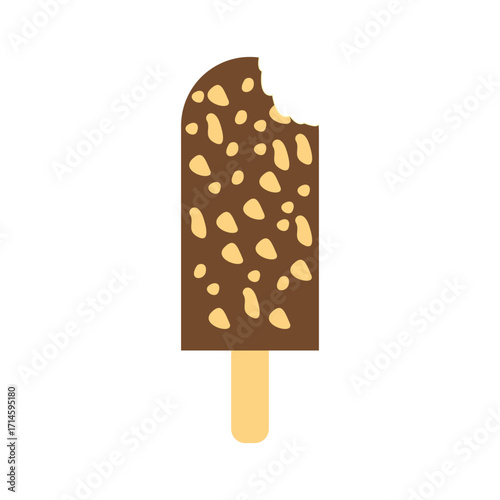 Ice cream vector, sweet ice cream isolated on white background, vector various ice cream icons.